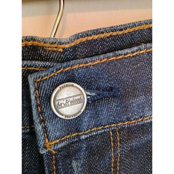 Driftwood Jeans Women Dark Blue 27 Dark Wash Ankle Jean Distressed Stretch Denim - Picture 5 of 16